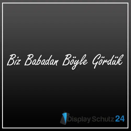 Biz Babadan Böyle Gördük - Display Schutz24