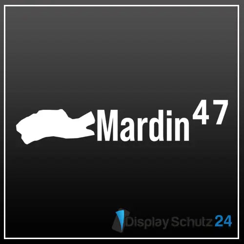 Mardin - Sticker mit Karte - Display Schutz24