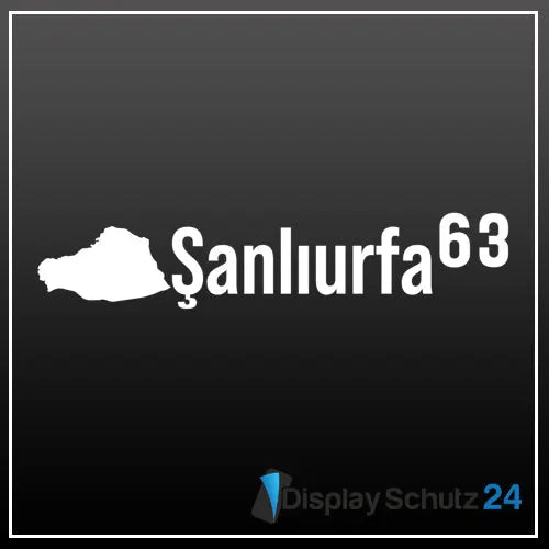 Şanlıurfa - Sticker mit Karte - Display Schutz24