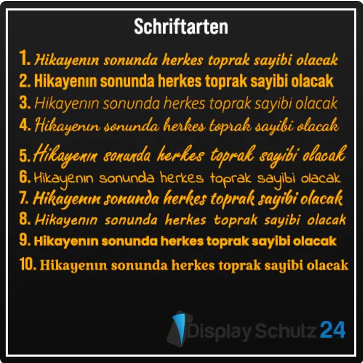 Personalisierte Auto Sticker - Display Schutz24