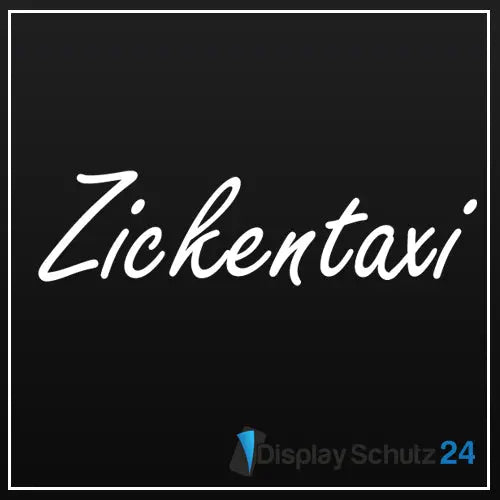 Zickentaxi - Sticker - Display Schutz24