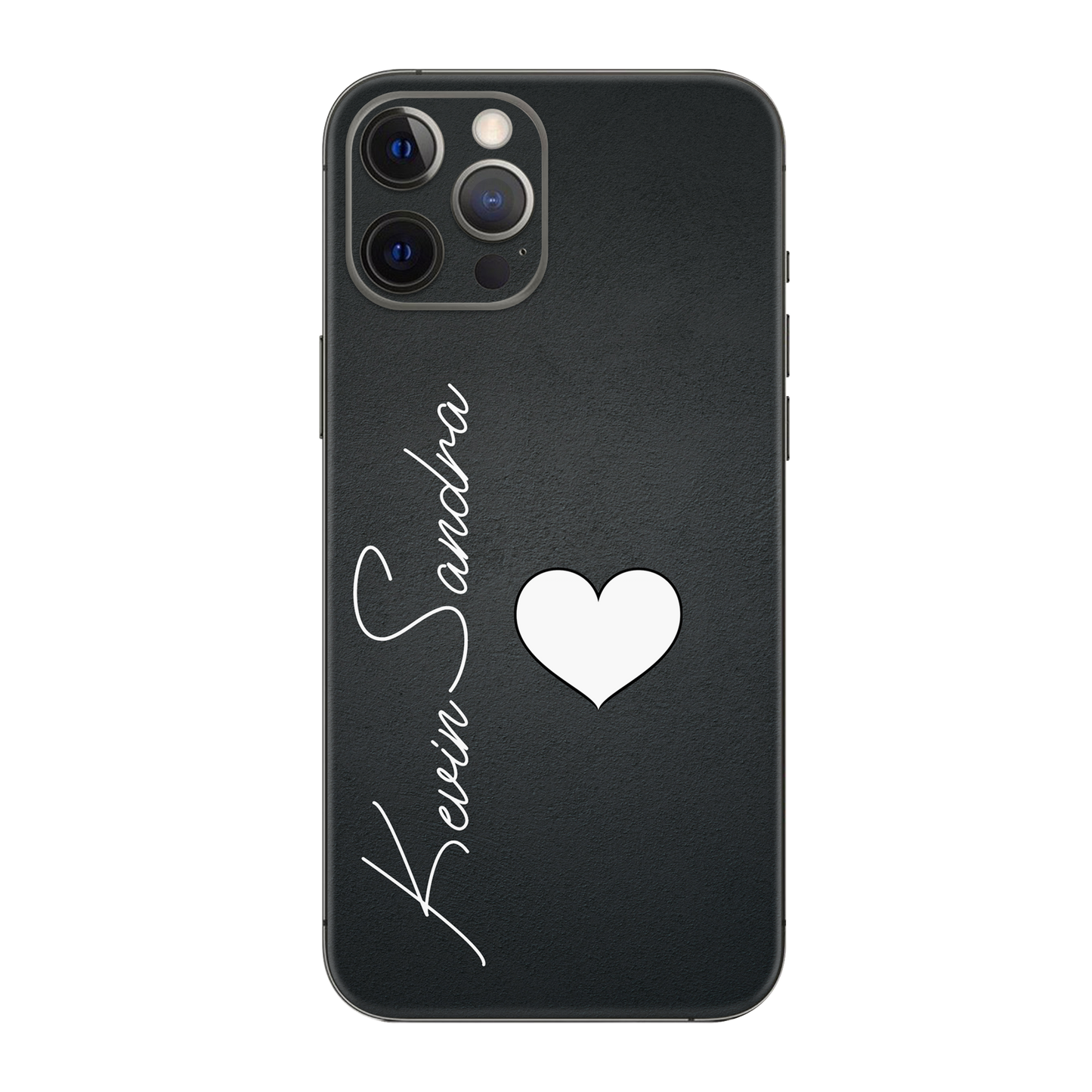 Backside Skin Mein Herz - Für alle Smartphones bis 7 Zoll Display Schutz24