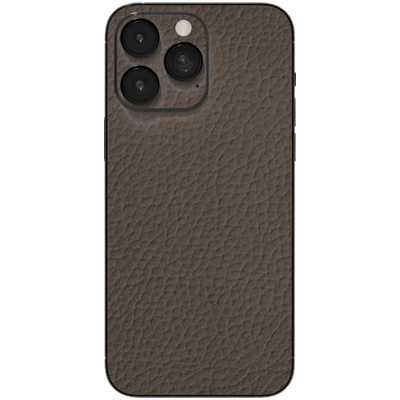 Leather Brown Backside Skin - Für alle Smartphones bis 7 Zoll Display Schutz24