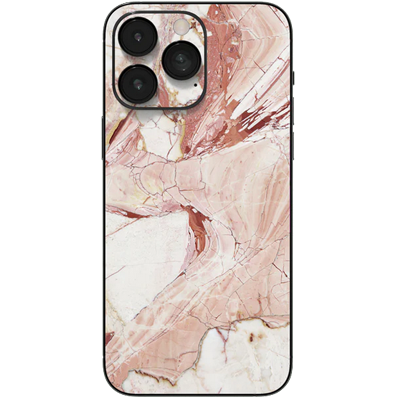 Pinky Marble Backside Skin - Für alle Smartphones bis 7 Zoll Display Schutz24