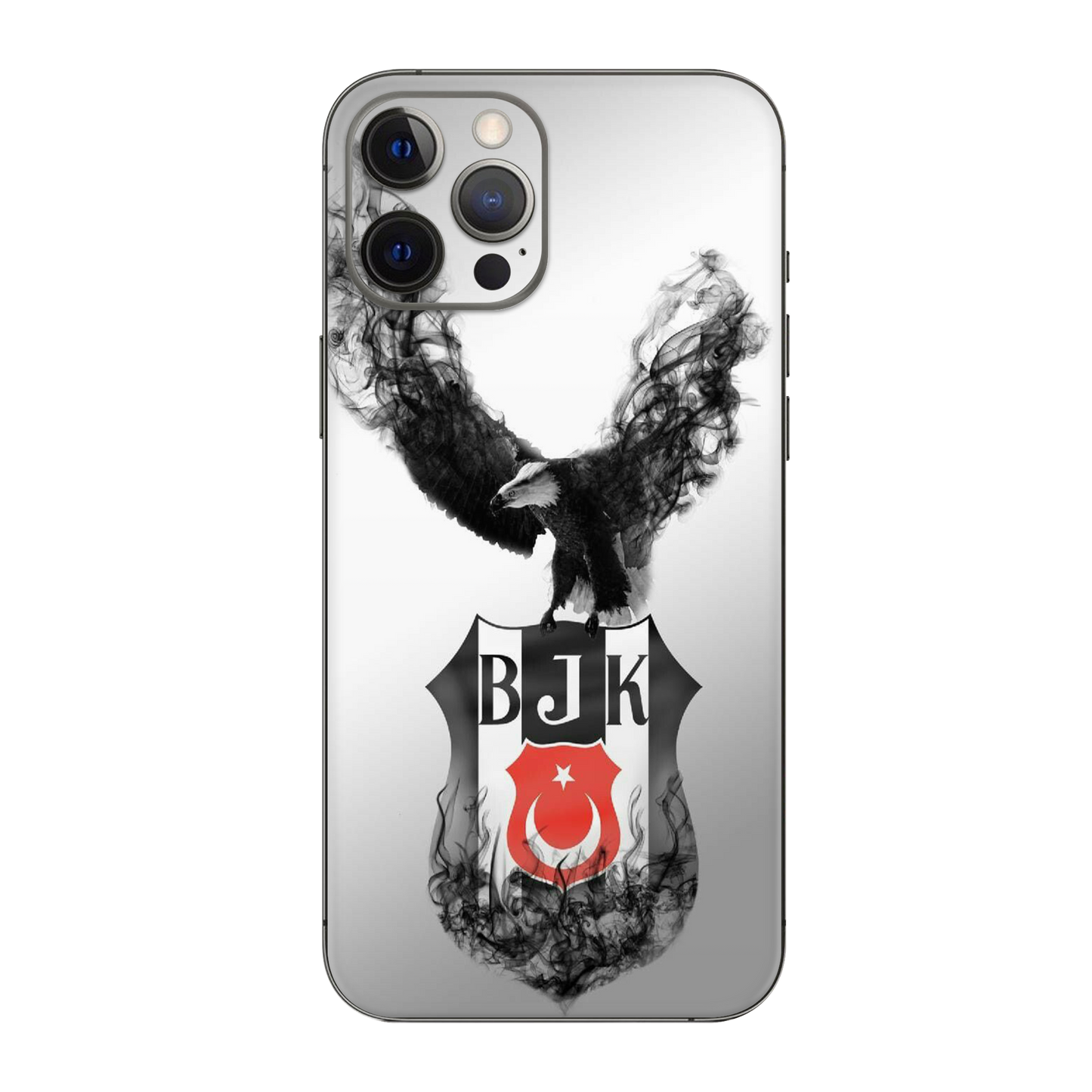 Backside Skin-Besiktas-3 - Für alle Smartphones bis 7 Zoll Display Schutz24