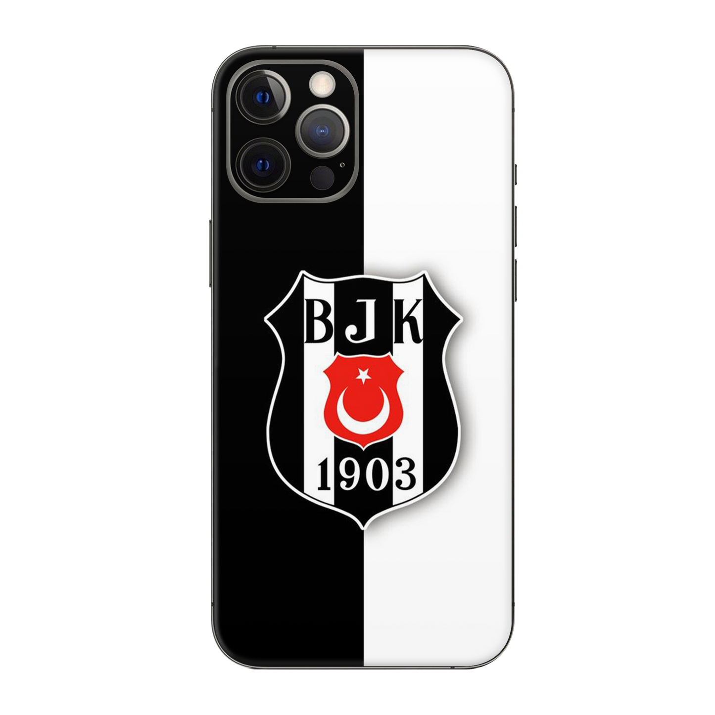 Backside Skin-Besiktas-4 - Für alle Smartphones bis 7 Zoll Display Schutz24