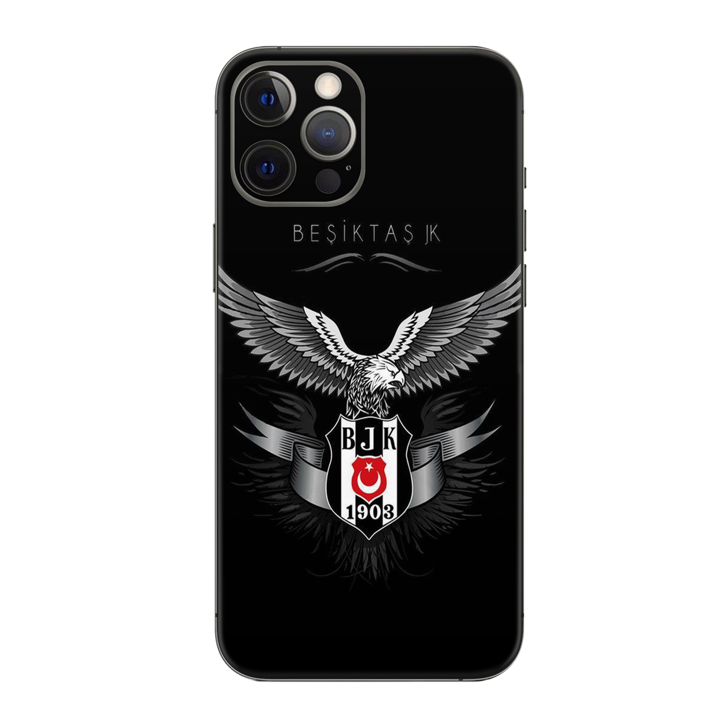 Backside Skin-Besiktas-5 - Für alle Smartphones bis 7 Zoll Display Schutz24