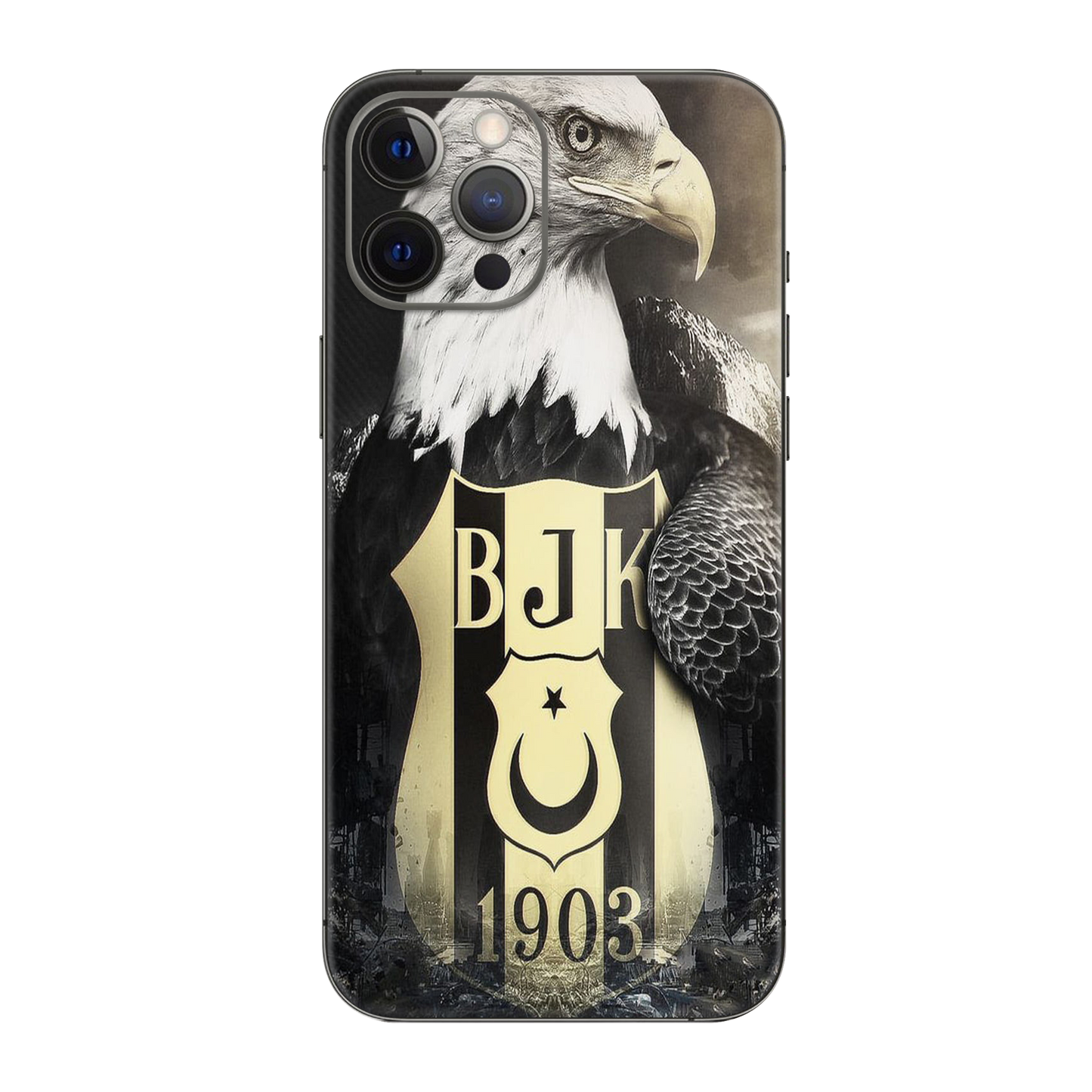 Backside Skin-Besiktas-7 - Für alle Smartphones bis 7 Zoll Display Schutz24