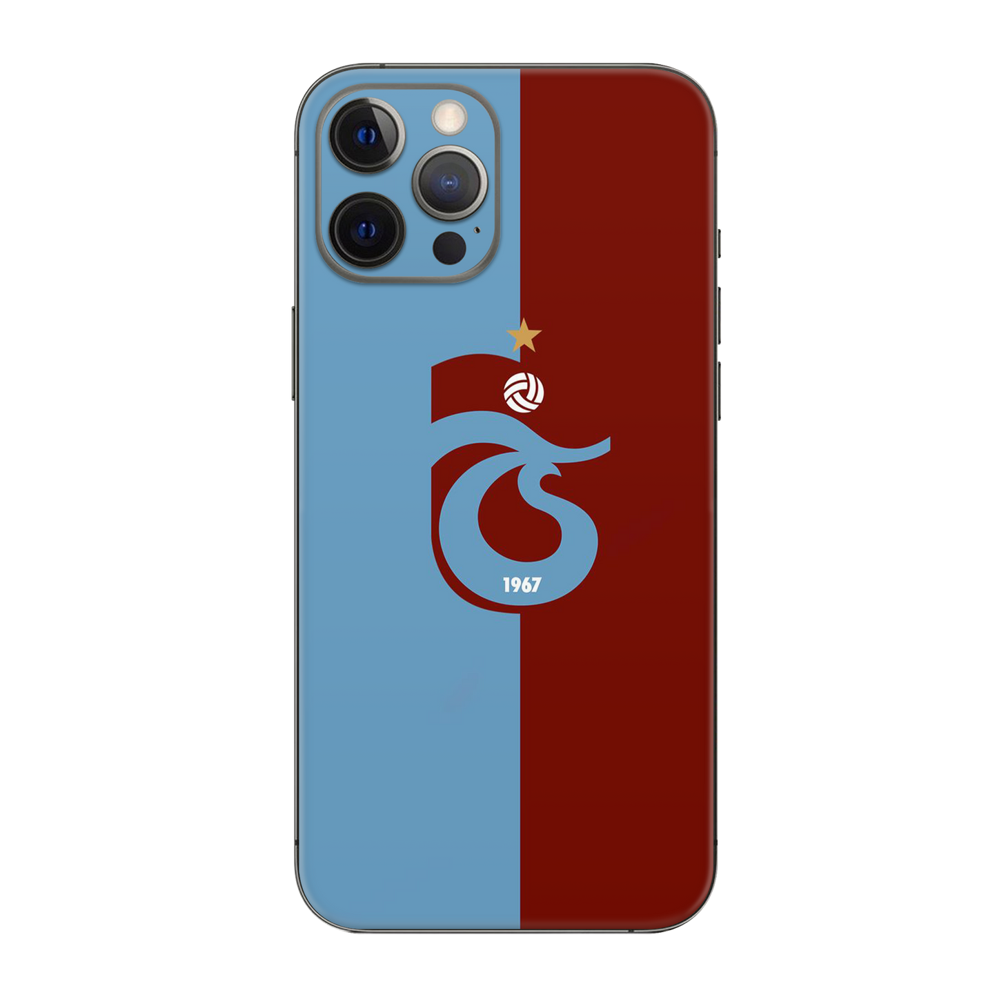 Backside Skin-Trabzonspor-1 - Für alle Smartphones bis 7 Zoll Display Schutz24