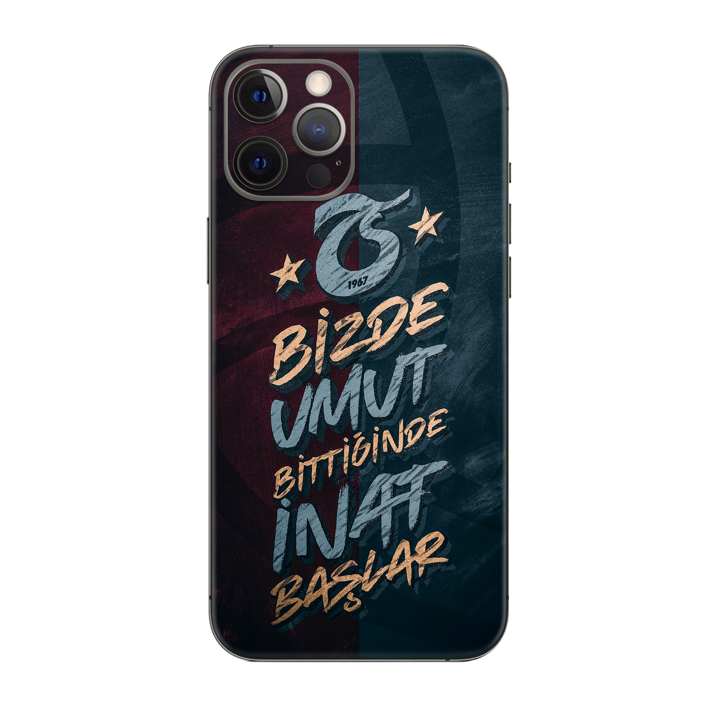 Backside Skin-Trabzonspor-2 - Für alle Smartphones bis 7 Zoll