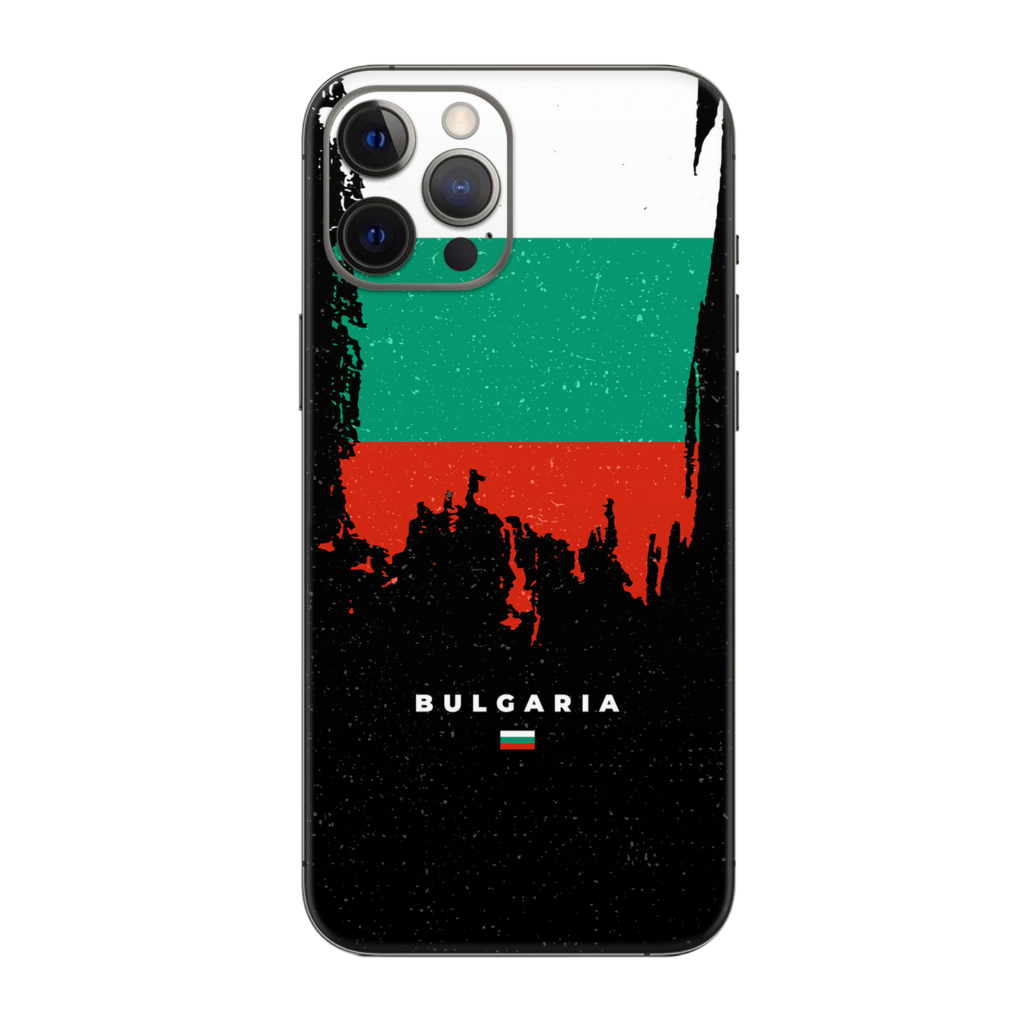 Backside Skin Bulgarien - Für alle Smartphones bis 7 Zoll Display Schutz24