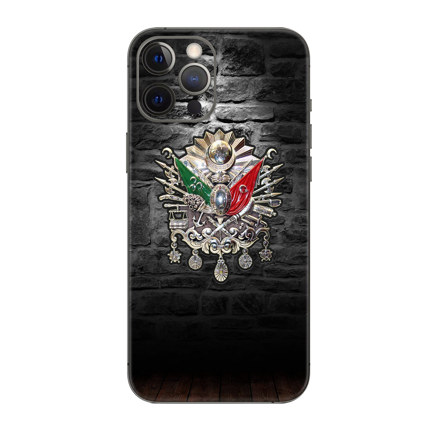 Backside Skin Osmanische Reich - Für alle Smartphones bis 7 Zoll Display Schutz24