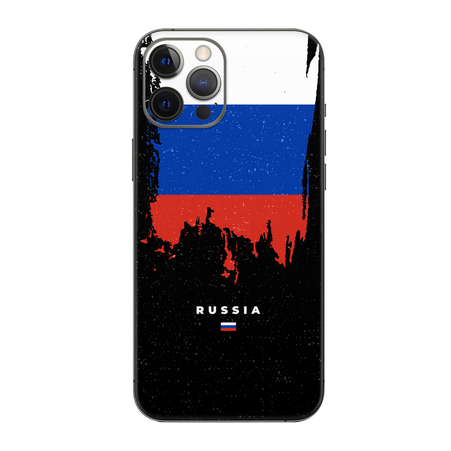 Backside Skin Russia - Für alle Smartphones bis 7 Zoll Display Schutz24