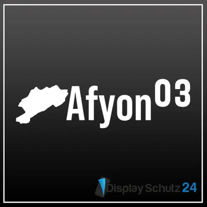 Afyon - Sticker mit Karte - Display Schutz24