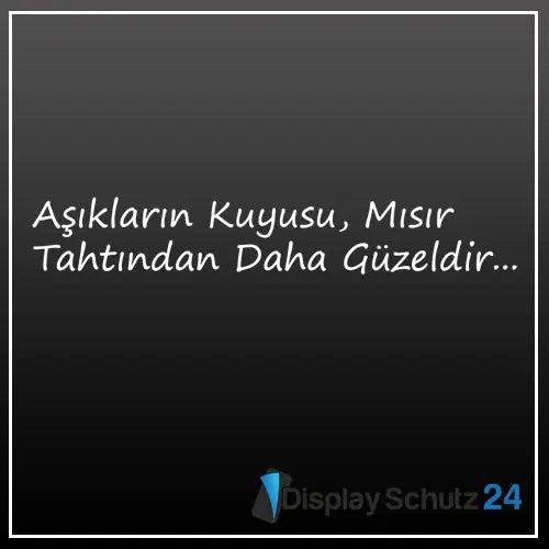 Aşıkların Kuyusu, Mısır Tahtından Daha Güzeldir... - Display Schutz24