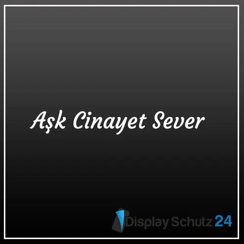 Aşk Cinayet Sever - Sticker - Display Schutz24