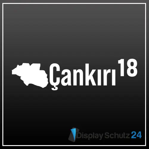Çankırı - Sticker mit Karte - Display Schutz24