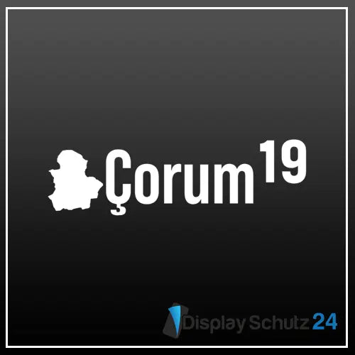 Çorum - Sticker mit Karte - Display Schutz24