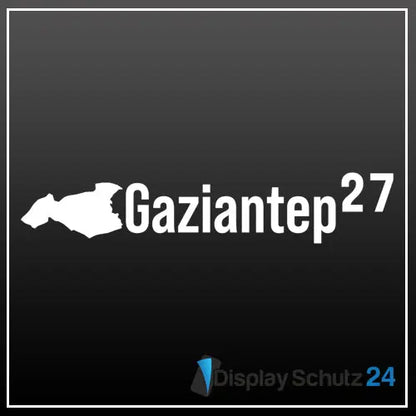 Gaziantep - Sticker mit Karte - Display Schutz24