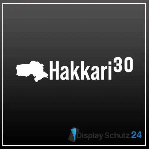 Hakkari - Sticker mit Karte - Display Schutz24