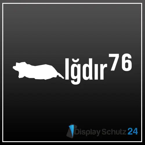 Iğdır - Sticker mit Karte - Display Schutz24