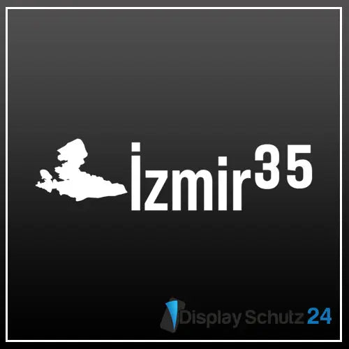 İzmir - Sticker mit Karte - Display Schutz24