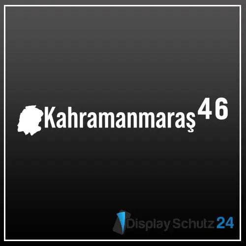 Kahramanmaraş - Sticker mit Karte - Display Schutz24
