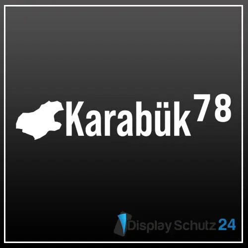 Karabük - Sticker mit Karte - Display Schutz24