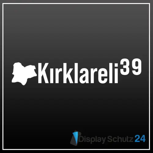 Kırklareli - Sticker mit Karte - Display Schutz24