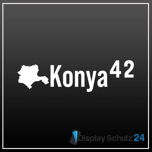 Konya - Sticker mit Karte - Display Schutz24