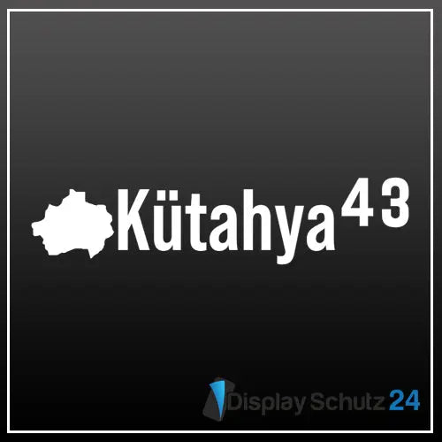 Kütahya - Sticker mit Karte - Display Schutz24