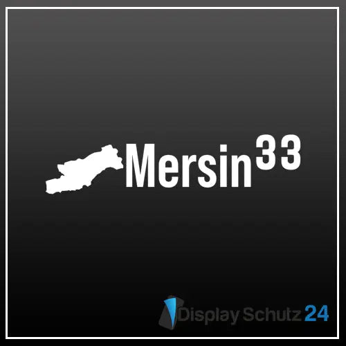Mersin - Sticker mit Karte - Display Schutz24