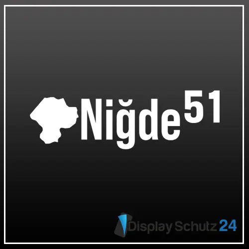 Niğde - Sticker mit Karte - Display Schutz24
