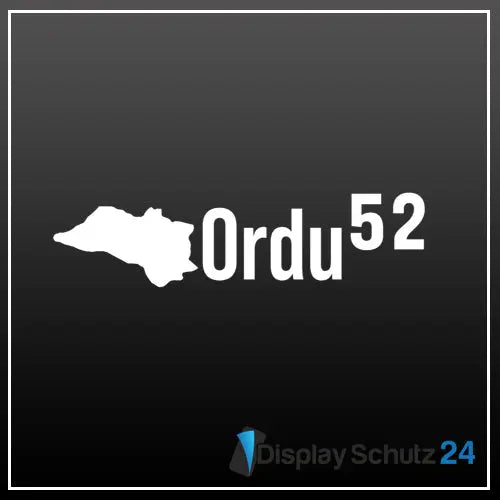 Ordu - Sticker mit Karte - Display Schutz24