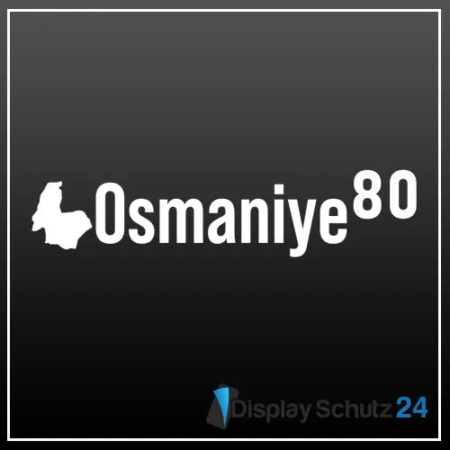 Osmaniye - Sticker mit Karte - Display Schutz24