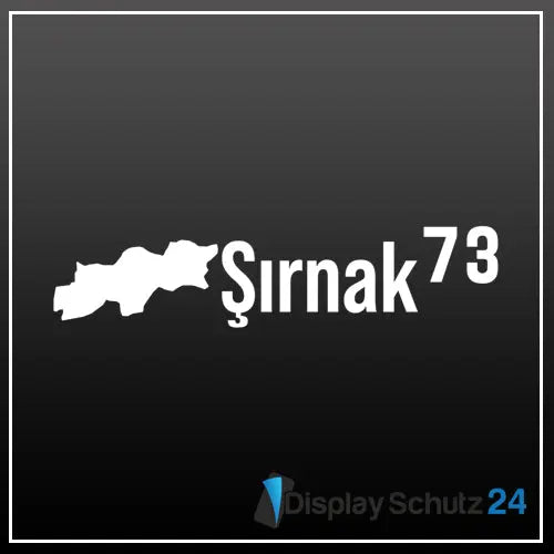 Şırnak - Sticker mit Karte - Display Schutz24