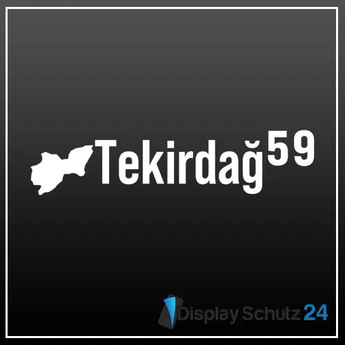 Tekirdağ - Sticker mit Karte - Display Schutz24
