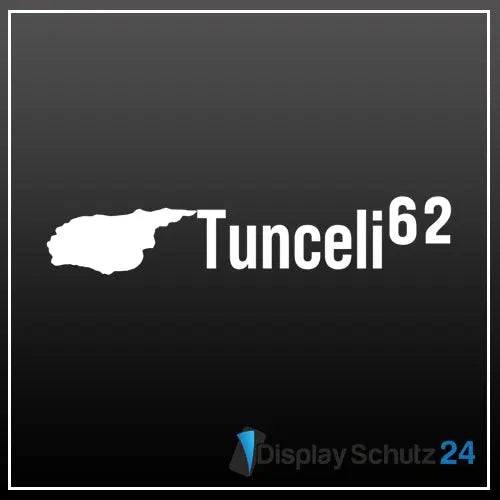 Tunceli - Sticker mit Karte - Display Schutz24