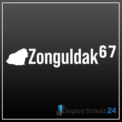 Zonguldak - Sticker mit Karte - Display Schutz24