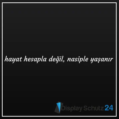 Hayat hesapla değil, nasiple yaşanır - Sticker - Display Schutz24