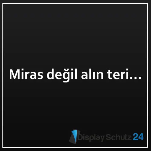 Miras degil alin teri... - Sticker - Display Schutz24