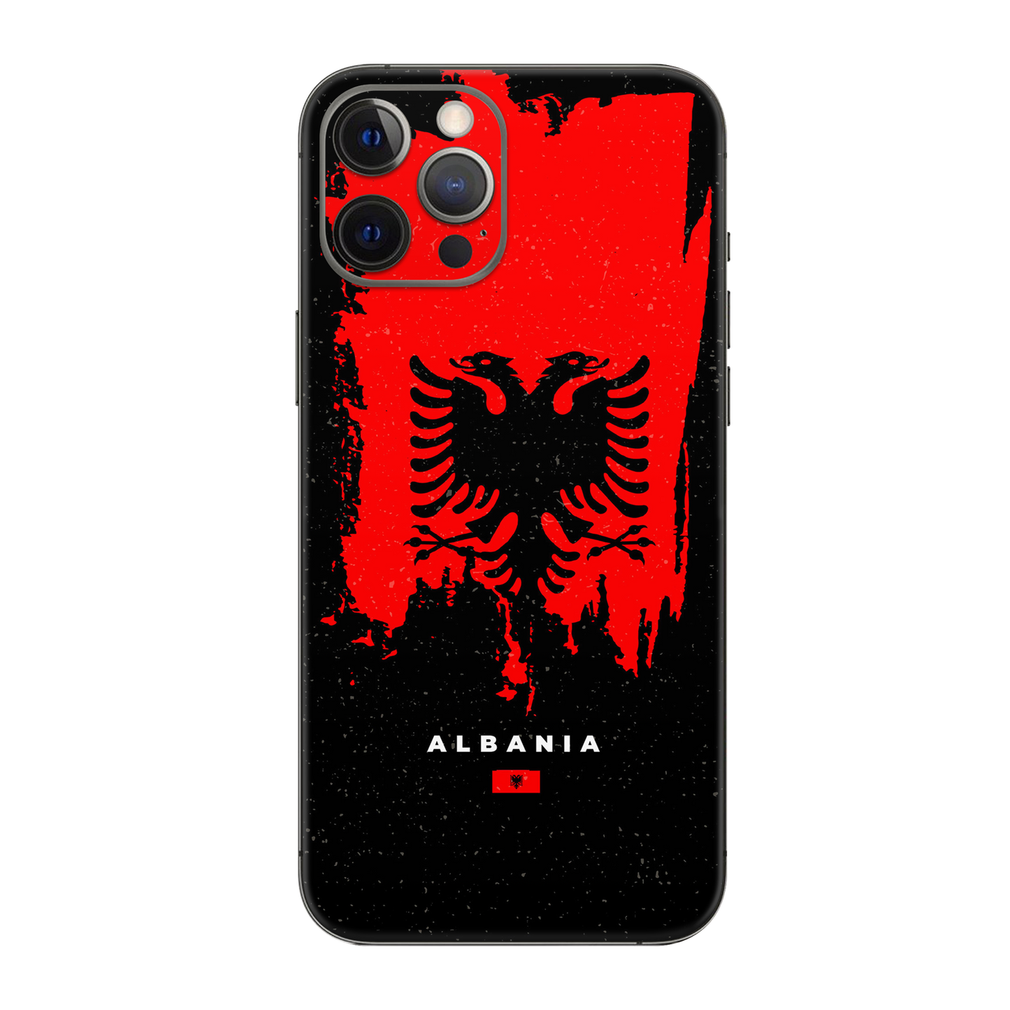 Backside Skin Albanien - Für alle Smartphones bis 7 Zoll